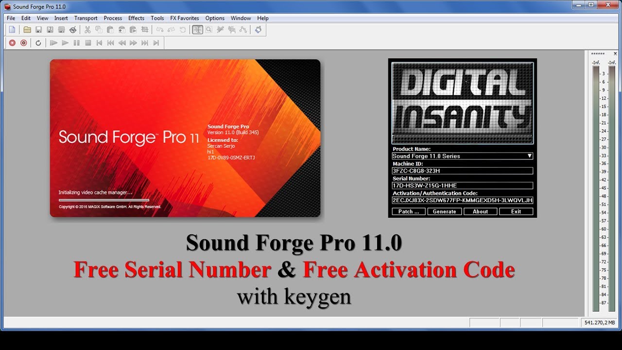 sound forge 11 keygen